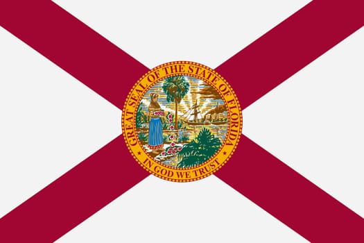 A Florida State Flag background illustration