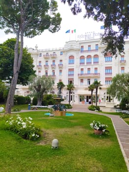Rimini, Italy - June 25, 2024: The Grand Hotel in Rimini at Rimini, Italy on June 25, 2024