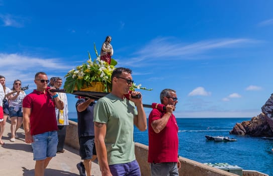 Berlenga island, Portugal: June 22, 2024: Festival in Honor of Saint John the Baptist, in Berlenga island, Peniche. Portugal