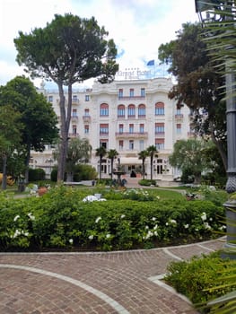 Rimini, Italy - June 25, 2024: The Grand Hotel in Rimini at Rimini, Italy on June 25, 2024
