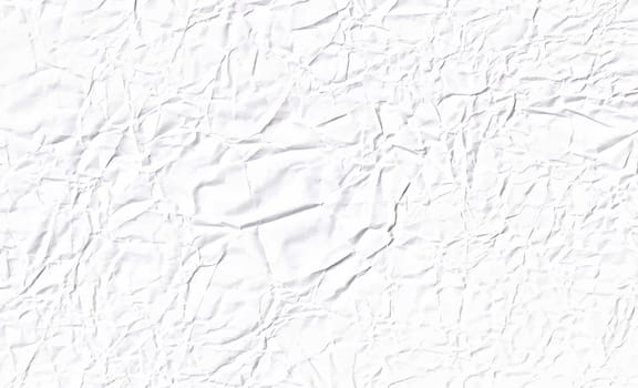 Vector wrinkled white paper texture. Realistic
