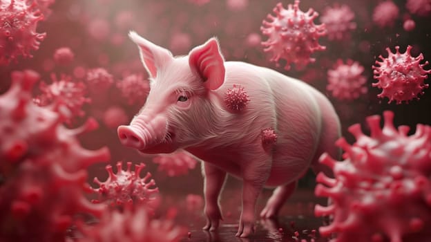 African swine fever, ASFV virus outbreak, infected domestic pig, infectious disease spreading to farm animals