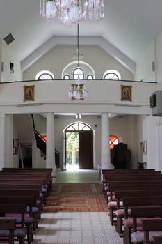 Choir in parish church of the Saint Mary Magdalene in Kapela, Croatia