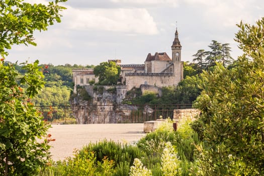 Citadel of Rocamadour village, a famous travel destination in France