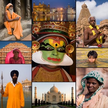 Images of India and it's people - Agra,  Jaipur, Amritsar, Madurai, Mamallapuram, Varanasi.