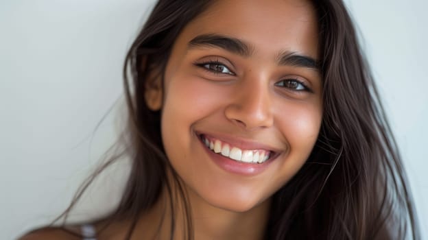 a closeup photo portrait of a beautiful young asian woman