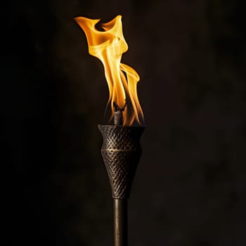Olympic games torch with flame
