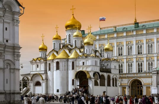 The Kremlin - Cathedral of the Annunciation, Moscow, Russian Federation.  Dates from 1484.