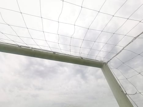 Empty soccer gate at the stadium