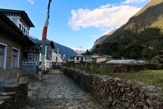 Chaurikharka village close to Lukla on the Mount Everest Basecamp Trek, Nepal 2022