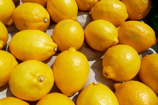 Lemons on a market stall, Germany
