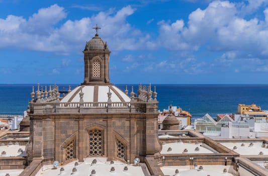 Gran Canaria, Spain: March 21, 2024: View on Las Palmas, capital of Gran Canaria, Canary Islands, Spain