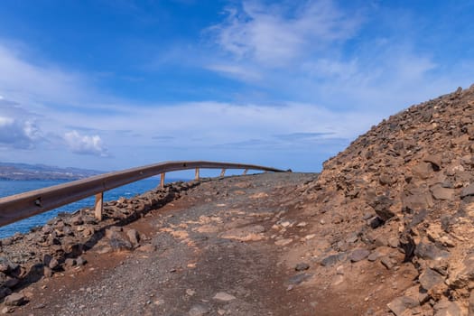 El Confital beach on the edge of Las Palmas, La Isleta peninsula. Gran Canaria, Spain