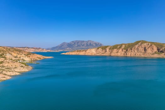 Lake Negratin reservoir, Sierra de Baza, Granada Province, Andalusia, Spain