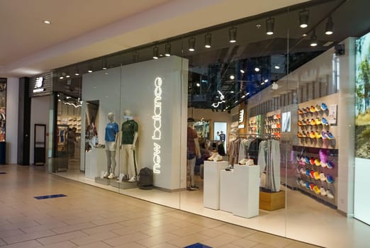 Rimini, Italy - June 25, 2024: New Balance company store brand logo sign at Rimini, Italy