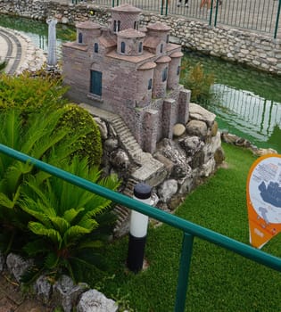 Viserba, Italy - June 25, 2024: Scilla at Theme park Italy in Miniature or Italia in Miniatura in Rimini, Italy - Reproduction of famous attractions in a small scale