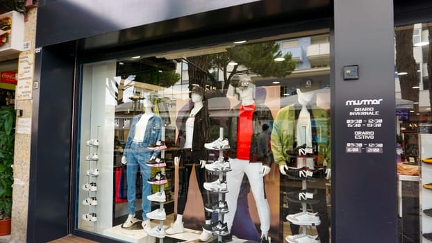 Rimini, Italy - June 25, 2024: Signage from Musmar store at Rimini at Italy