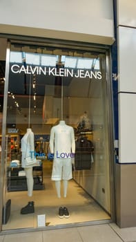 Rimini, Italy - June 25, 2024: Signage from The Calvin Klein Jeans store at Rimini at Italy