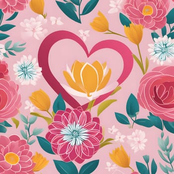 annually recurring Mother's Day with flowers and best wishes