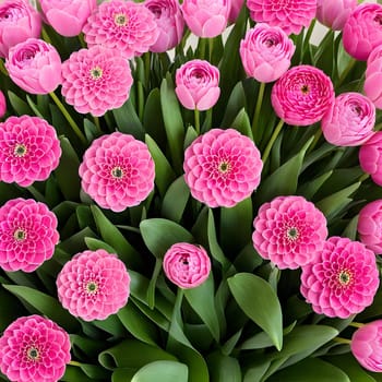 annually recurring Mother's Day with flowers and best wishes