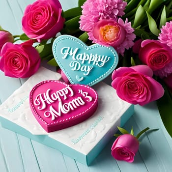 annually recurring Mother's Day with flowers and best wishes