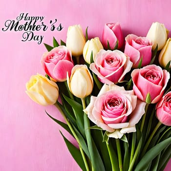 annually recurring Mother's Day with flowers and best wishes