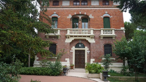 Rimini, Italy - June 25, 2024: Old historical villa at Rimini, Italy on June 25, 2024