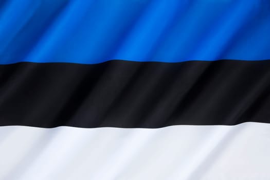 The national flag of Estonia - adopted on November 21, 1918. The invasion by the Soviet Union in June 1940 led to the flag's ban. The flag remained illegal until the days of perestroika in the late 1980s. It was formally re-declared as the national flag on 7 August 1990, little over a year before Estonia regained full independence.