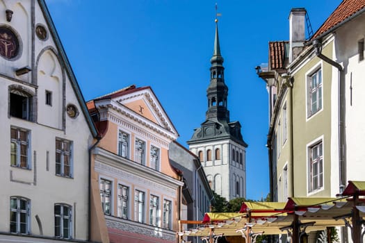St. Nicholas Church (Niguliste Kirik) in the old town area of the city of Tallinn in Estonia.