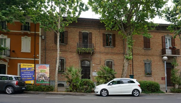 Rimini, Italy - June 25, 2024: historical old city in the italian city Rimini at Italy