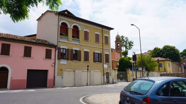 Rimini, Italy - June 25, 2024: historical old city in the italian city Rimini at Italy