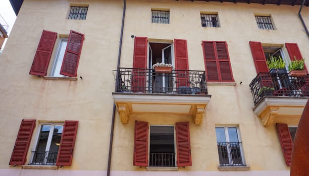 Historical old city in the italian city Rimini at Italy