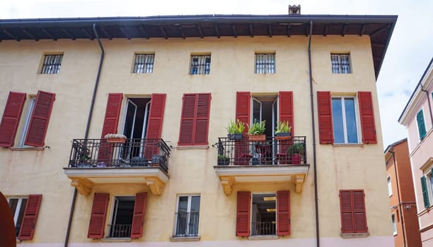 Historical old city in the italian city Rimini at Italy