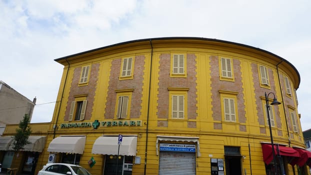 Rimini, Italy - June 25, 2024: historical old city in the italian city Rimini at Italy