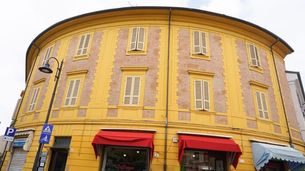 Rimini, Italy - June 25, 2024: historical old city in the italian city Rimini at Italy