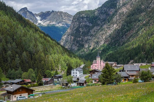 The alpine village of Trient in the canton of Valais, Switzerland.