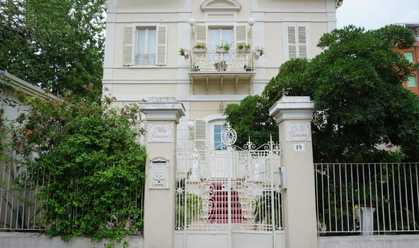 Rimini, Italy - June 25, 2024: Villa Gimino at Rimini, Italy on June 25, 2024