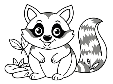 Funny cute closeup of raccoon