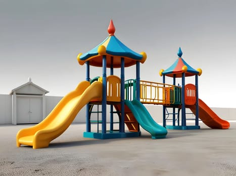 Closeup of the children playground