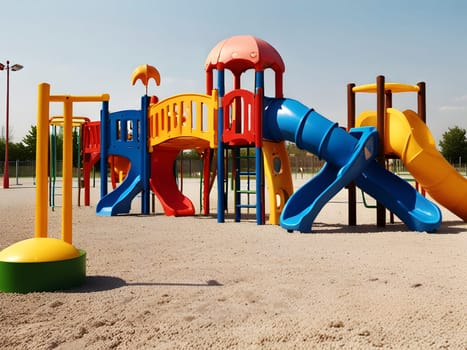 Closeup of the children playground