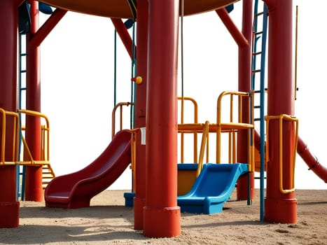 Closeup of the children playground