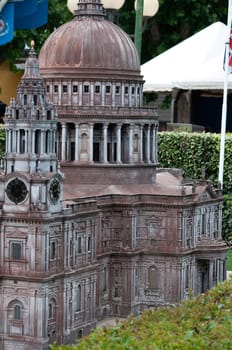 Viserba, Italy - June 25, 2024: Londra at Theme park Italy in Miniature or Italia in Miniatura in Rimini, Italy - Reproduction of famous attractions in a small scale