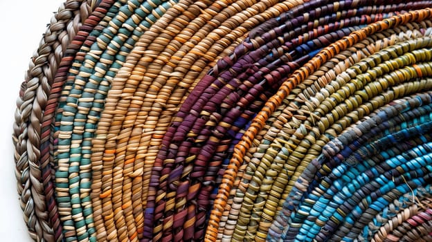 A collection of intricately woven placemats, perfect for enhancing dining settings.