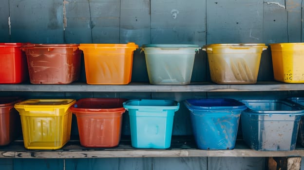 A variety of durable plastic containers, expertly crafted for your storage needs.