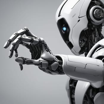 Robots, making work easier at the workplace. Future innovation that will make life easier for people. AI image