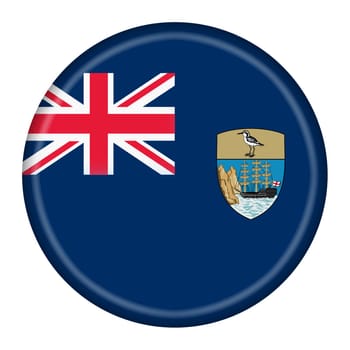 A St Helena flag button illustration with clipping path