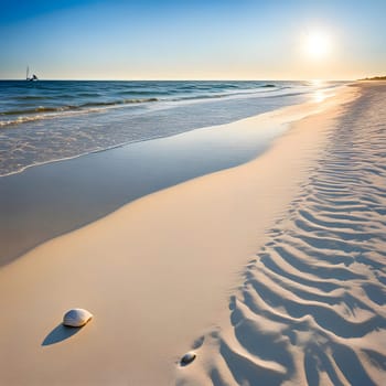 Beautiful sunset at the beach, summer vibes. High quality photo