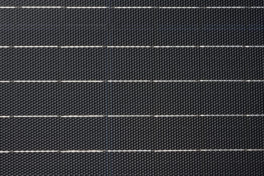 Texture of black monocrystalline solar panel, full frame