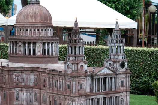 Viserba, Italy - June 25, 2024: Londra at Theme park Italy in Miniature or Italia in Miniatura in Rimini, Italy - Reproduction of famous attractions in a small scale