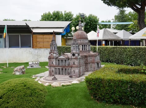 Viserba, Italy - June 25, 2024: Londra at Theme park Italy in Miniature or Italia in Miniatura in Rimini, Italy - Reproduction of famous attractions in a small scale